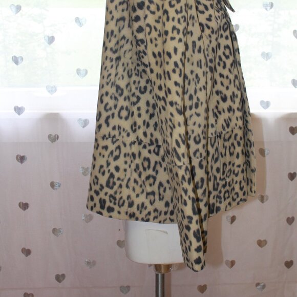 #258 Chico's Animal Print Leather Dress Jacket Size 3 (16) - Picture 4 of 10